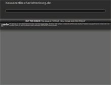 Tablet Screenshot of hausaerztin-charlottenburg.de